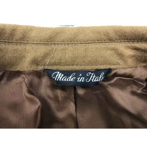 Vito Rufolo‎ Mens Brown Pockets Long Sleeve Notch Collared Blazer Jacket Size L - Picture 7 of 10